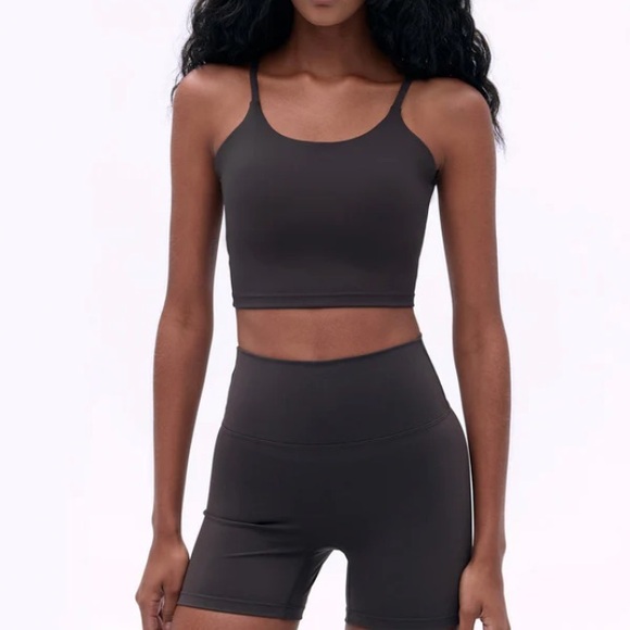 Adanola Tops - Adanola Ultimate Tank Bra - Coffee Bean